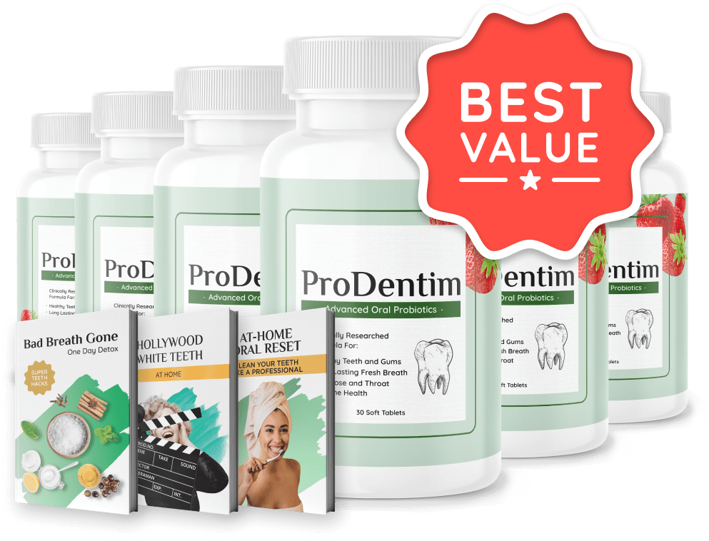 ProDentim 6 bottles best value bundle with free ebooks
